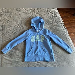 GAP Hooded Sweatshirt | Girls Size 6-7 | Light Blue